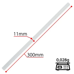 Klej biały półprzezroczysty do naprawy PDR 10szt.