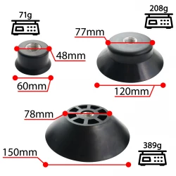 Przyssawki 60mm 120mm 150mm - wymiary