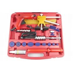 Zestaw do naprawy karoserii [adaptery - pistolet do kleju - puller - młotek bezwładnościowy - klej]