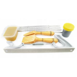 Przykład: zestaw do cynowania karoserii - cyna / pasta / hebel / tarnik / szpachelki / wosk