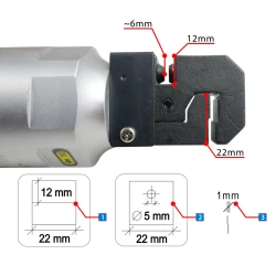 Wymiary elementu obrabianego - felcarka prosta
