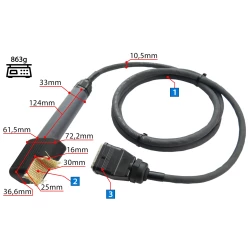 Bagnet do podgrzewania śrub jednostronnie METAL RELEASER - Wymiary