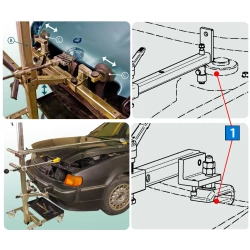 Wyciąganie wgnieceń z przodu pojazdu
