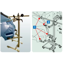Wyciąganie wgnieceń z tylnego narożnika pojazdu