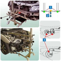 Wyciągnięcie wgniecenia przedniej części pojazdu