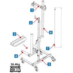 Narzędzie z regulacją wysokości do ściągania Drzwi Kół w samochodach busach