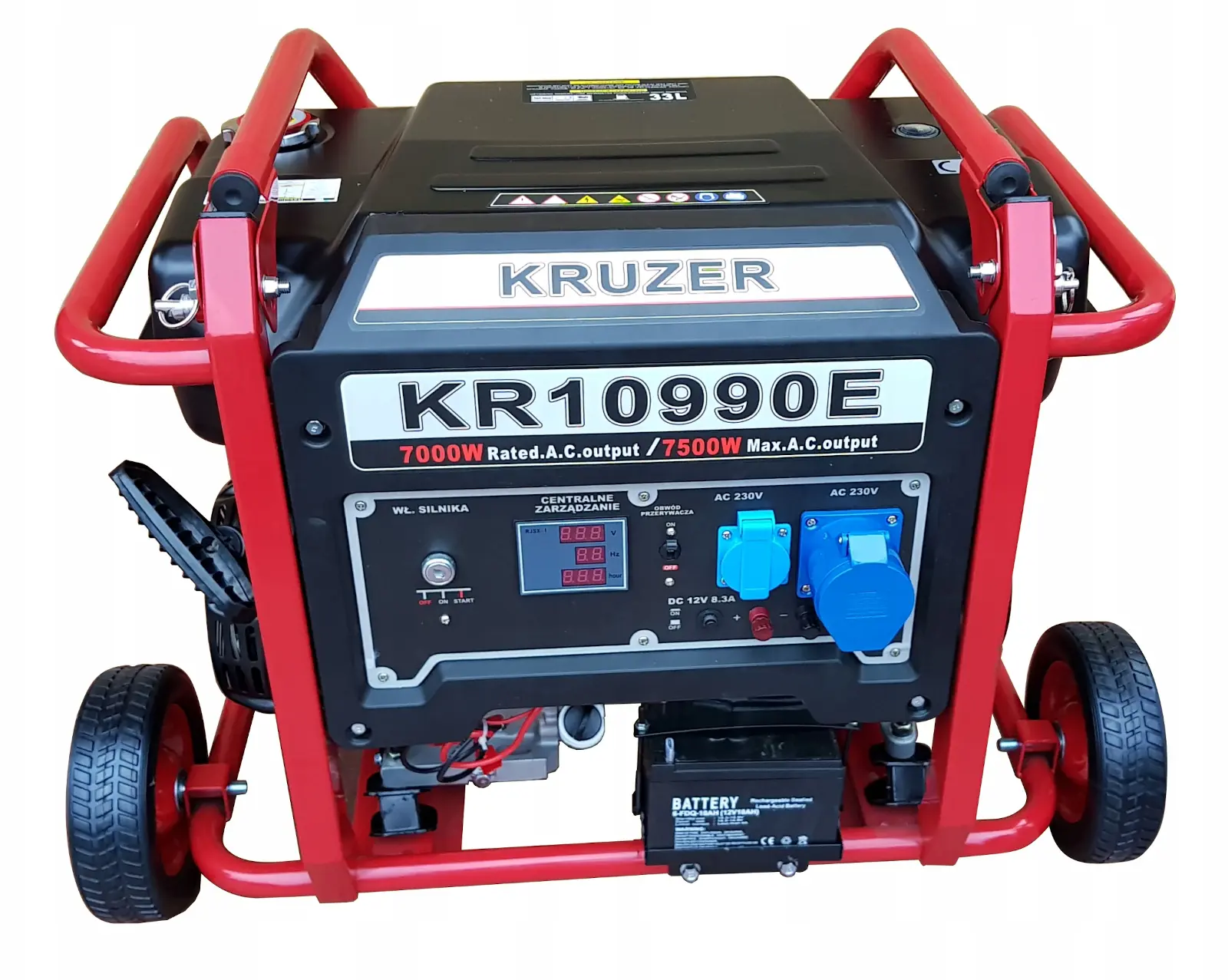 Agregat prądotwórczy Kruzer KR 10990E 7000W AVR 1F 02
