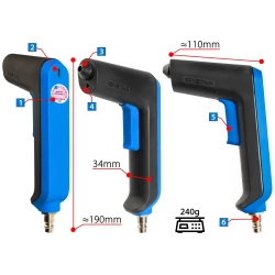 Pistolet antystatyczny IONSTAR do eliminowania ładunków