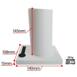 Magnetyczny uchwyt na taśmę lakierniczą maskującą - biały