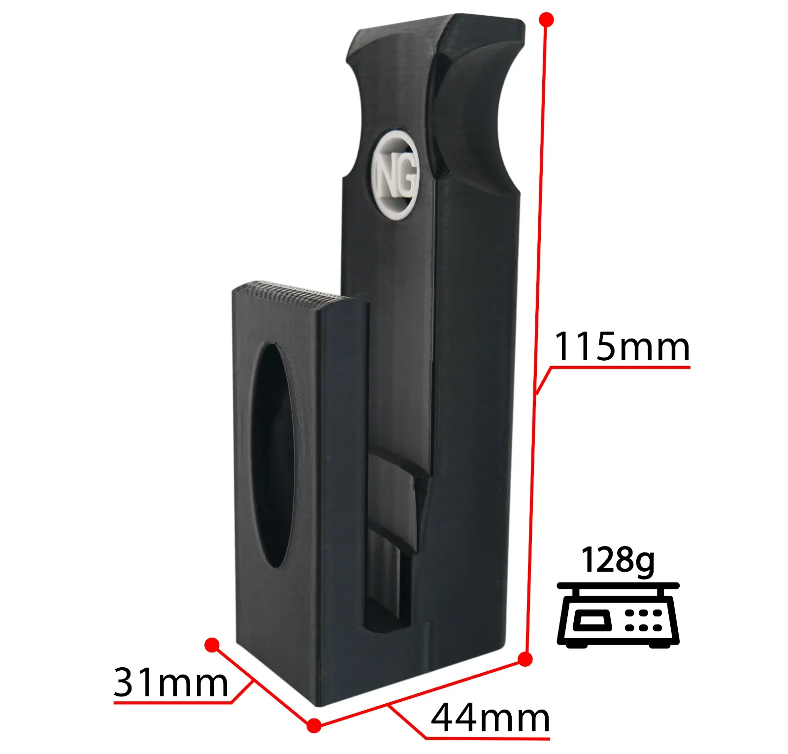 Wąski uchwyt na kubki lakiernicze NotaGRIP