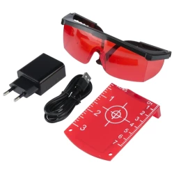 Laser rotacyjny Spin 330 CZERWONY odbiornik RC700 500m