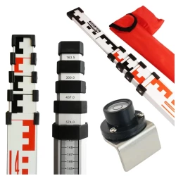 Łata teleskopowa LT7M 7m z libellą i podziałem geodezyjnym LAMIGO