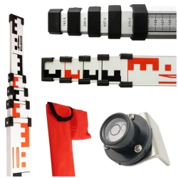 Łata teleskopowa LT7M 7m z libellą i podziałem geodezyjnym LAMIGO